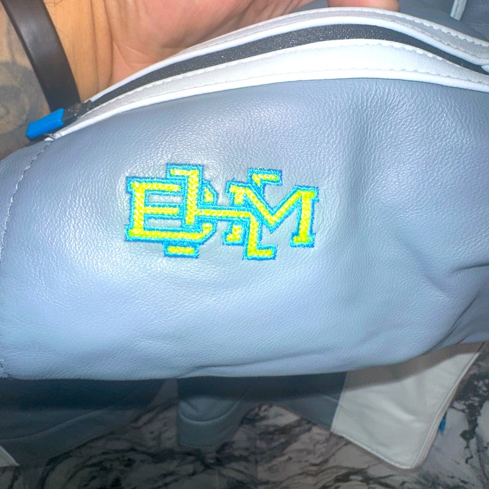 Rare Vintage Jordan Brand BHM edition 100% Leather Cool Gray Motorcycle Jacket - Picture 10 of 15